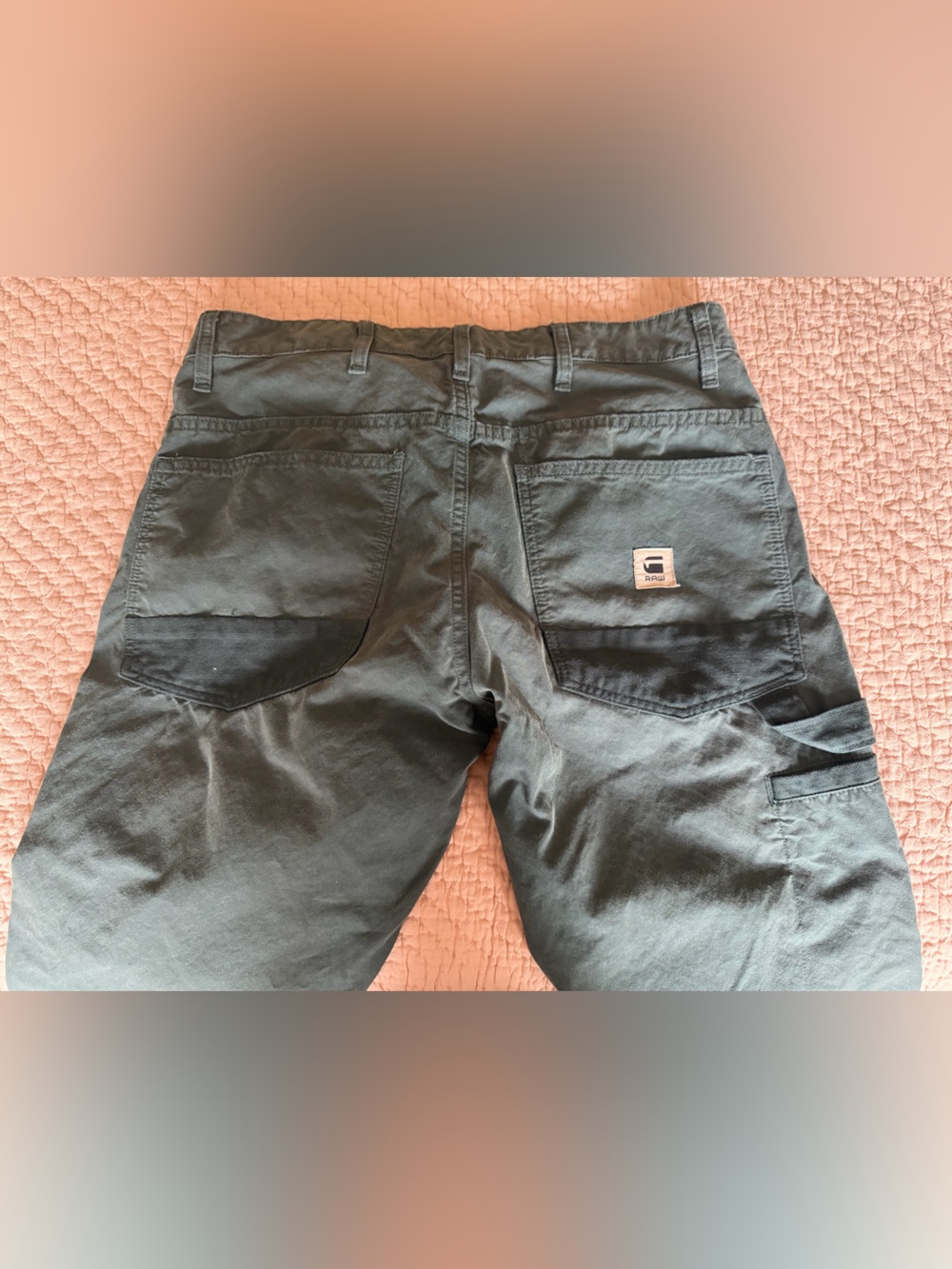 G-Star Men’s Green Jeans w/ Patches - Picture 4 of 8